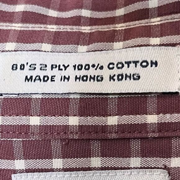 J. Crew Plaid Button Down 80’s 2 Ply Cotton Causal Dress Shirt XL - Picture 11 of 11